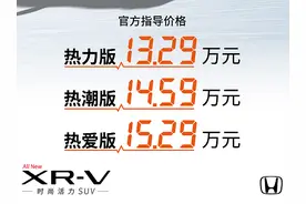 13.29万元起售，后排空间越级表现，东风本田全新XR-V正式上市图片