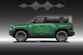 希望比亚迪方程豹5出个盲窗版，所以画了豹5改装涂装设计图图片