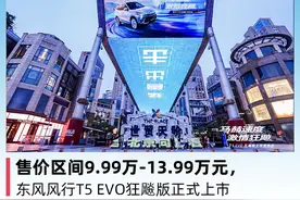 售价区间9.99万-13.99万元，东风风行T5 EVO狂飚版正式上市图片