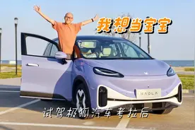 这货带娃比我都细心，喵哥海边实测极狐汽车考拉，我也想当宝宝