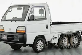 六个轱辘还带履带的小货车？1994年本田Acty Attack 6x4图片