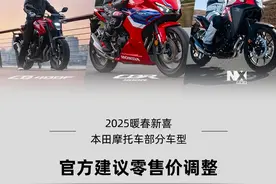 CL300降幅高达1.5万！本田大幅调整中排量车型官方指导价图片