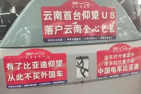仰望U8供不应求，有车主提车后车身贴广告：从此不买外国车图片