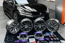 新中式豪华，比亚迪腾势Z9GT升级INSPEED硬速前八后四刹车套件图片