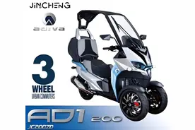 带顶棚的倒三轮摩托，冬季骑行有没有搞头？图片