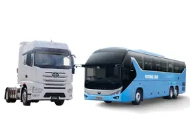 都是大型车，为什么客车驾驶室那么低，货车却那么高？图片