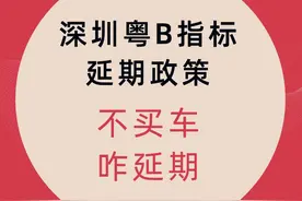 【粤B车牌】深圳粤B指标延期政策！深圳粤B指标延期的方法图片