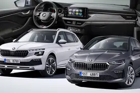 新款斯柯达Scala/昕锐和Kamiq/柯米克亮相，配1.0T三缸和1.5T引擎图片