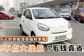 收台荣威新能源，小不点车不贵还挺能跑，300公里续航聊聊值多少视频封面