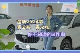 关于星瑞2024款青云版、霄汉版你不知道的3件事！视频封面