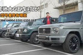 详解奔驰大G怎么选！G350d G400d G500 G550 G63五车对比视频封面