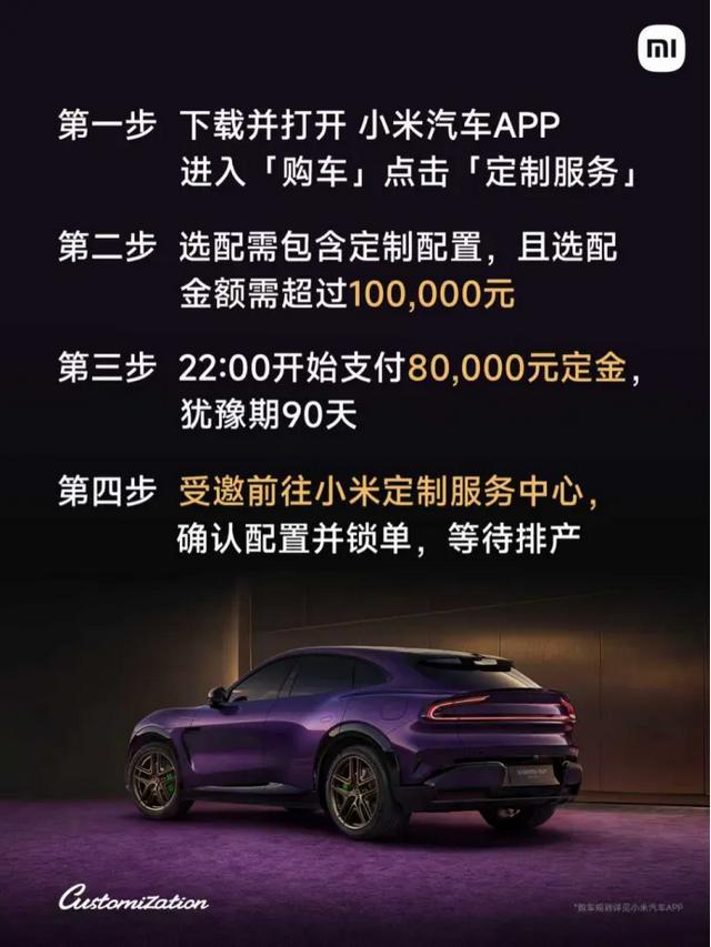 小米汽车都有哪些定制项目