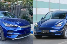 看颜值，比配置，拼动力，聊性价比，唐EV和Model Y，谁更值得选？图片