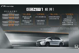 比亚迪有压力了？广汽本田e:NP1 极湃1上市，补贴后售价17.5万元起图片