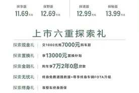 又一轻越野SUV上市 奇瑞探索者06只要11.69万起！图片