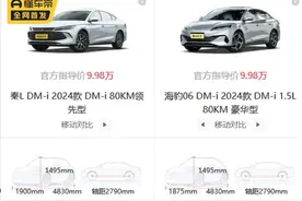 都是五代DM+9.98万的售价，海豹06和秦L到底有啥区别图片