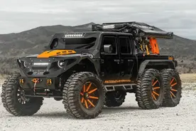 惊呆你的眼球！Custom爆改6轮Jeep皮卡，双色车身配44英寸宽胎图片