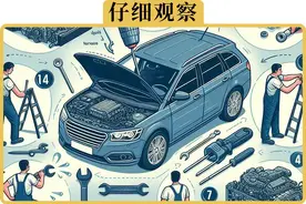 司机打开发动机舱的时候，到底在看什么图片