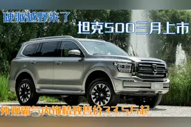 硬派越野来了！坦克500三月上市，颜值高动力足售价33.5万起图片