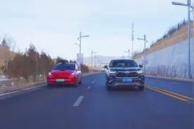汉兰达智能电混双擎与Model Y的双车太子城之旅图片