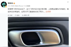 理想汽车做工成迷，车内门把手把用户划出血，居然还不是个例图片
