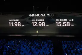 小鹏MONA M03售11.98万起，分析一下三款配置怎么选图片