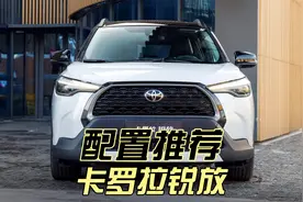 想买卡罗拉锐放，就选这两个配置，其他版本请尽量不要碰啊！