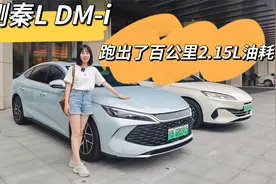实测秦L DM-i，百公里加油20块，油耗低至2.15L，真的太省钱了视频封面