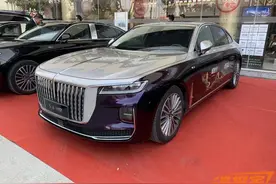 2022款红旗H9实车，阿卡金+龙胆紫双色涂装颇为抢眼，搭3.0T动力图片