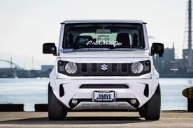 吉姆尼也玩低趴改装？悬架降低40-90mm，配大型扰流板！图片