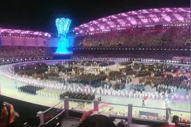 #全景武汉军运会# 中国代表团入场，感受一下现场氛围