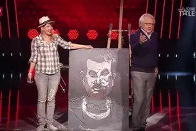 瑞士达人秀！女画家的急速绘画！一秒钟惊呆所有评委和观众。视频封面