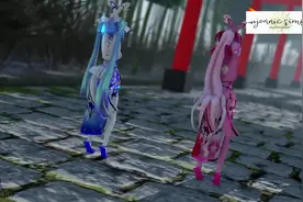 MMD两大歌姬，身材比例都很好，抱走哪个随你选视频封面