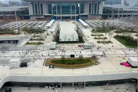 华东四大高铁站合肥南站南广场最新航拍，宏伟壮观，国庆前开放视频封面