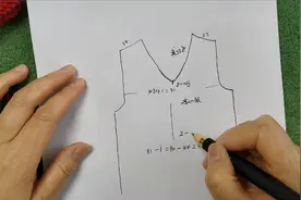 鸡心领毛衣的领口尺寸推算和减针方法演示视频封面