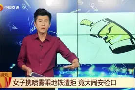 女子携带喷雾乘坐地铁被拒，竟然拿起喷雾喷射路人及安检员！视频封面