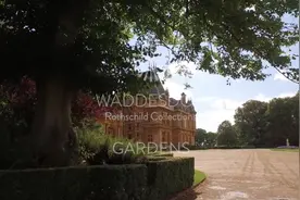 罗斯柴尔德家族英国豪宅沃德斯登庄园的花园美景视频封面