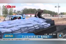 摇身一变成“食用盐”，工业盐拆袋换“新装”，查获3.2吨假盐视频封面