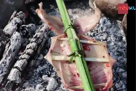 野外烤兔, 香飘十里, 一个人吃掉一只! -《舌尖上的中国三》