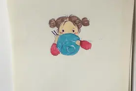 教你怎么画一个吃饭的小女孩，画法简单好学，一起来学吧视频封面