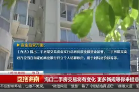 海口二手房交易将有变化 更多新规等你来提意见视频封面