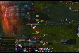 魔兽世界，60年代大元帅战士战场视频，剑专精爆发超级强，太帅了