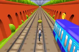 地铁酷跑黑帅哥地铁机车赛