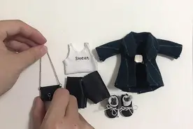 手工 娃衣 天气变凉啦，给娃娃缝一件冬季外套。#手工大师赛#