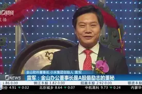 雷军：金山办公董事长是A股最励志的董秘视频封面