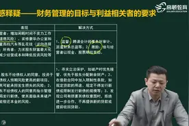 注会疑难2000问：如何协调不同企业利益相关者的冲突？视频封面
