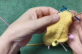 成人毛裤编织教程之二：臀部加针、腿部减针以及裆部编织方法演示