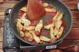 里脊肉加番茄酱，造就不一般的美味。