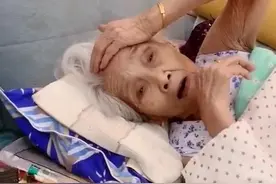 99岁奶奶凌晨两点还不睡，各种折腾，还好孙女有耐心！视频封面