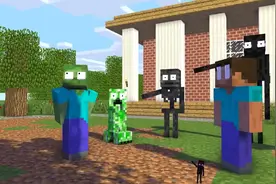 我的世界：小僵尸死亡后变成邪恶的深海僵尸